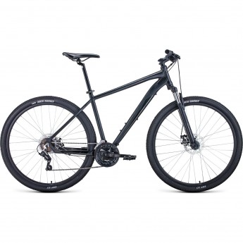 Велосипед FORWARD APACHE 29 2.0 D 29", рама 17", темно-серый/черный, 2023 Велосипед FORWARD APACHE 29 2.0 D 29", рама 17", темно-серый/черный, 2023
