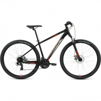 Велосипед FORWARD APACHE 29 2.2 S disc (2021) черный/красный с рамой 21" Велосипед FORWARD APACHE 29 2.2 S disc (2021) черный/красный с рамой 21"