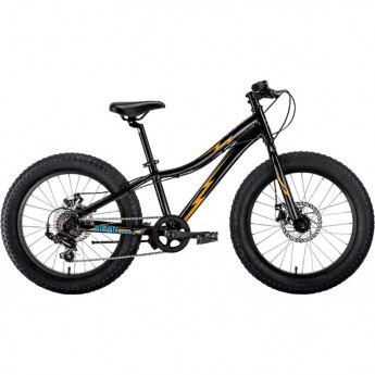 Велосипед FORWARD BIZON MICRO 20 D FR 2023, черный/желтый Велосипед FORWARD BIZON MICRO 20 D FR 2023, черный/желтый