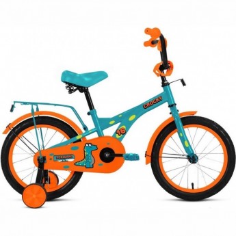 Велосипед FORWARD CROCKY 16" (1 ск.) 2023, бирюзовый Велосипед FORWARD CROCKY 16" (1 ск.) 2023, бирюзовый