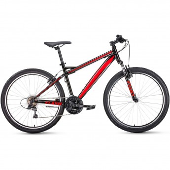Велосипед FORWARD FLASH 26 1.0 (2020) черный/красный с рамой 17" Велосипед FORWARD FLASH 26 1.0 (2020) черный/красный с рамой 17"