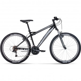 Велосипед FORWARD FLASH 26 1.0, рама 19", 2020-2021, черный/серый Велосипед FORWARD FLASH 26 1.0, рама 19", 2020-2021, черный/серый