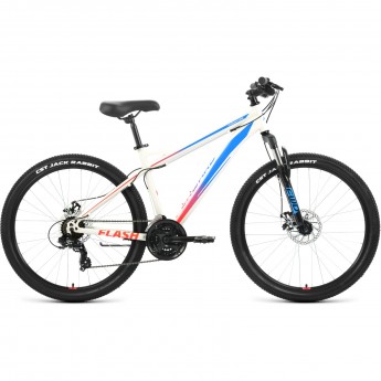 Велосипед FORWARD FLASH 26 2.0 D, рама 15", 2022, белый/голубой Велосипед FORWARD FLASH 26 2.0 D, рама 15", 2022, белый/голубой