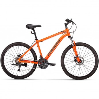 Велосипед FORWARD HARDI 26 2.0 D (2022) оранжевый/черный с рамой 17" Велосипед FORWARD HARDI 26 2.0 D (2022) оранжевый/черный с рамой 17"