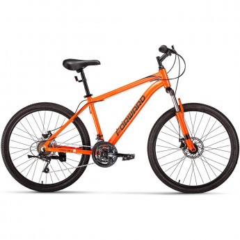 Велосипед FORWARD HARDI 26 2.0 disc (2021) оранжевый/черный с рамой 17" Велосипед FORWARD HARDI 26 2.0 disc (2021) оранжевый/черный с рамой 17"