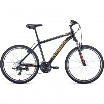 Велосипед FORWARD HARDI 27,5 X D, рама 18", 2022, черный/желтый Велосипед FORWARD HARDI 27,5 X D, рама 18", 2022, черный/желтый