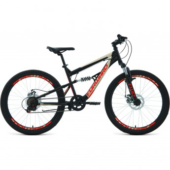 Велосипед FORWARD RAPTOR 24 2.0 disc, рама 15", 2021, черный/красный Велосипед FORWARD RAPTOR 24 2.0 disc, рама 15", 2021, черный/красный