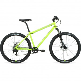 Велосипед FORWARD SPORTING 27,5 2.2 disc (2021) ярко-зеленый/серый с рамой 17" Велосипед FORWARD SPORTING 27,5 2.2 disc (2021) ярко-зеленый/серый с рамой 17"