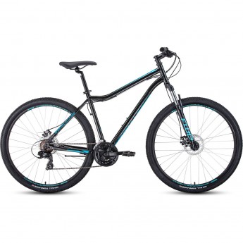 Велосипед FORWARD SPORTING 29 2.0 disc (2020) черный/бирюзовый с рамой 21" Велосипед FORWARD SPORTING 29 2.0 disc (2020) черный/бирюзовый с рамой 21"